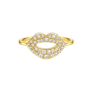 By Barnett Kissing Lips Diamond Ring