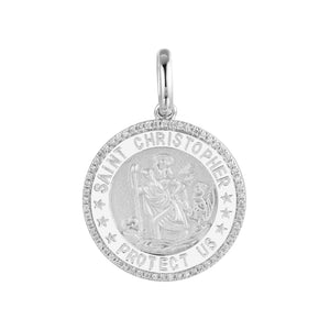 By Barnett Saint Christopher's Protection Diamond Pendant