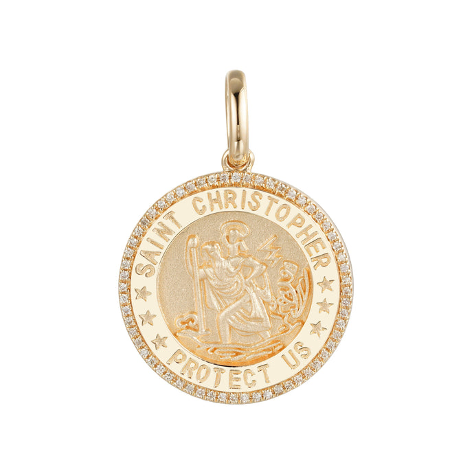 By Barnett Saint Christopher's Protection Diamond Pendant